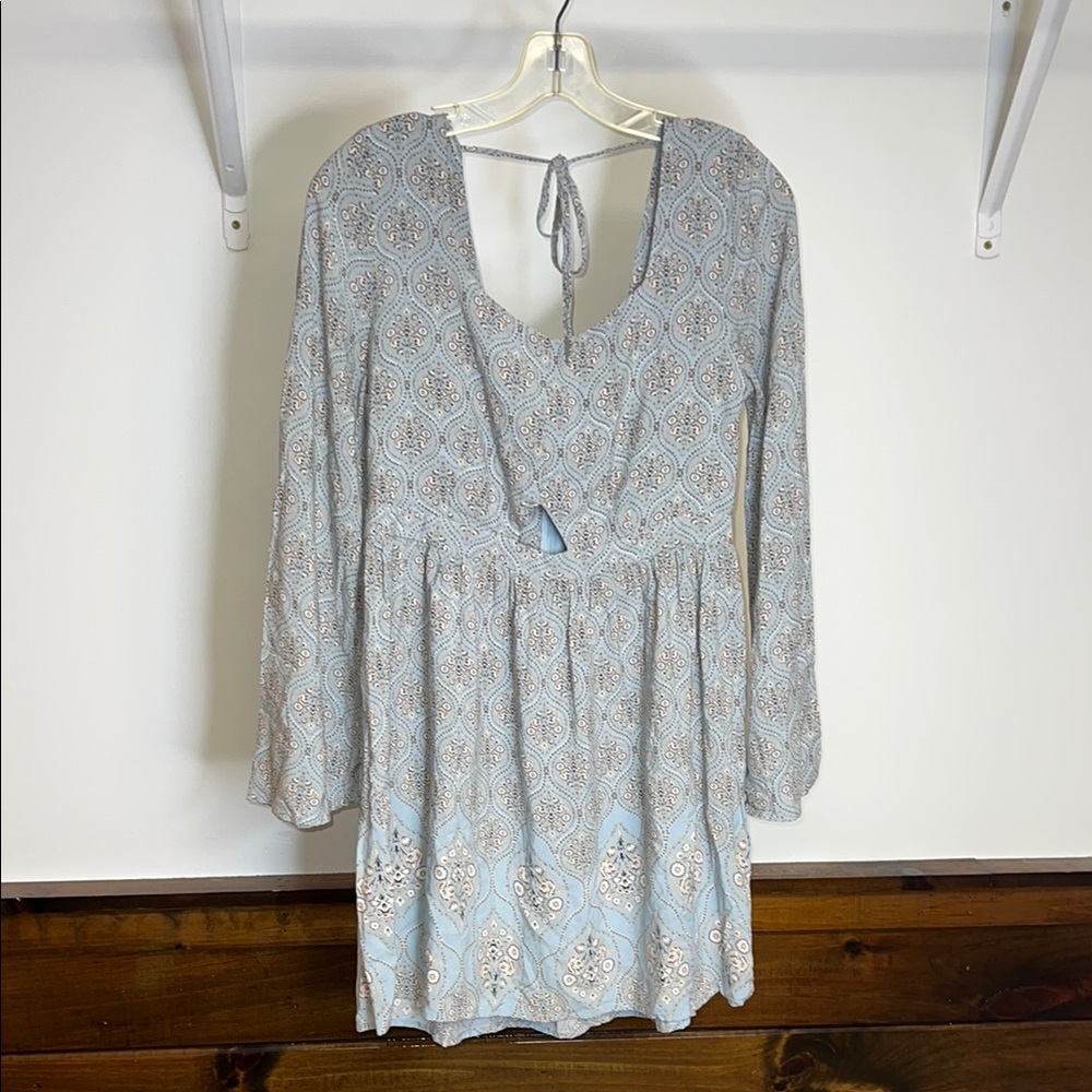 Miami‎ Boho Patterned Bell Sleeve Dress- M